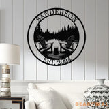 Custom Lakehouse Sign Personalized Cabin Name Sign Dad Gift Lakehouse Decor Family Name Sign Outdoor Sign Christmas Gift