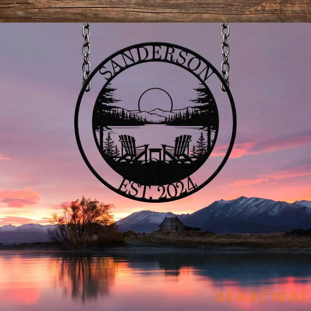 Custom Lakehouse Sign Personalized Cabin Name Sign Dad Gift Lakehouse Decor Family Name Sign Outdoor Sign Christmas Gift