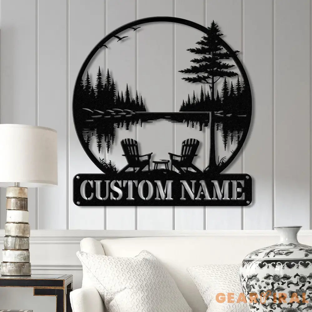 Custom Lakehouse Sign Personalized Cabin Name Sign Dad Gift Lakehouse Decor Family Name Sign Outdoor Sign Christmas Gift