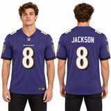 Custom Lamar Jackson Baltimore Ravens Fan Inspired Premium F.U.S.E. Premium Limited Jersey - Purple