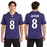 Custom Lamar Jackson Baltimore Ravens Fan Inspired Alternate Premium F.U.S.E. Stitched Premium Limited Jersey - Black