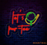 Custom Let’s Par Tee Neon Sign Personalized Golf Sign Golf Neon Sign Golf Neon Light Golf Decors Golf Lover Gifts Dad