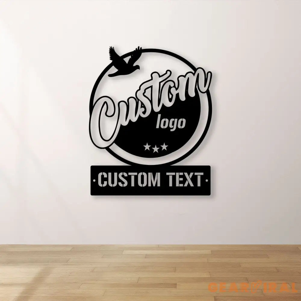 Custom Logo Design Metal Wall Art LED Light Personalized Business Logo Name Sign Custom Design Sign Personalized Sign