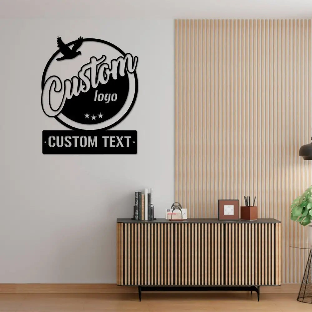 Custom Logo Design Metal Wall Art LED Light Personalized Business Logo Name Sign Custom Design Sign Personalized Sign