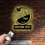 Custom Logo Design Metal Wall Art LED Light Personalized Business Logo Name Sign Custom Design Sign Personalized Sign