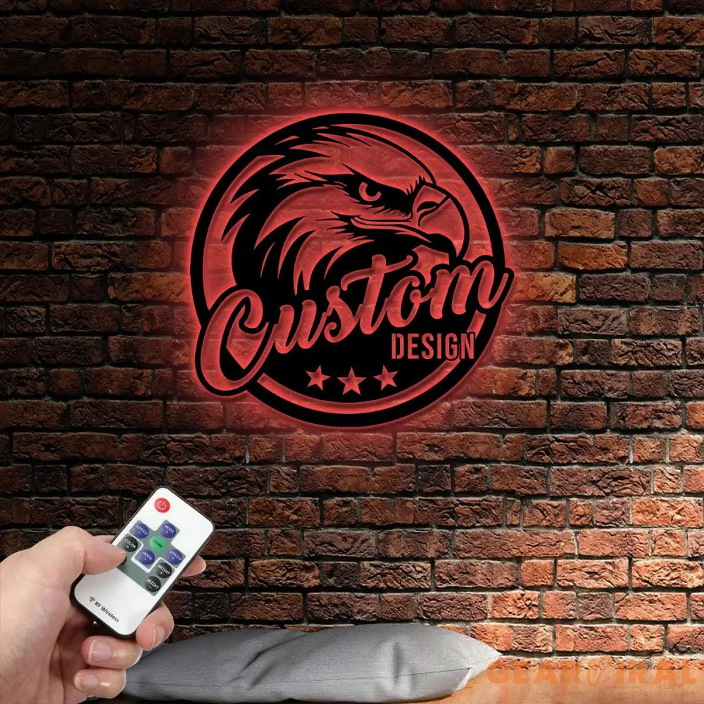 Custom Logo Design Metal Wall Art LED Light Personalized Business Logo Custom Logo Name Sign Perfect