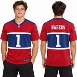 Custom Malik Nabers New York Giants Fan Inspired Player Game Jersey - Royal