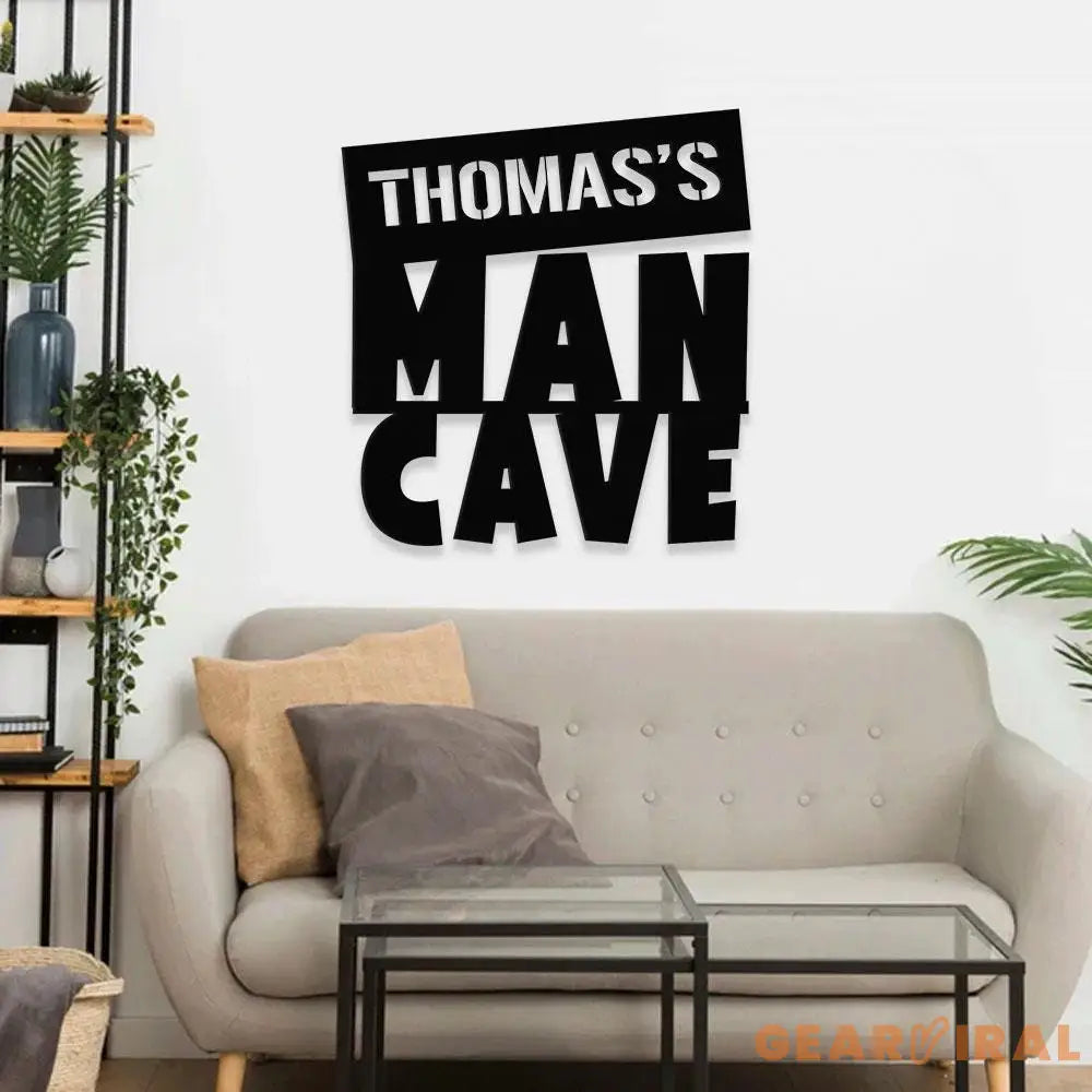 Custom Man Cave Metal Wall Art Led Light Family Name Metal Sign Outdoor Door Decor Wall Art Custom Name Sign