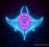 Custom Manta Ray Neon Sign Ocean-Themed LED Wall Art Marine Life Neon Light for Aquarium Decor Unique Underwater Sea