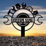 Custom Mechanic Engineer Tools Memorial Stake Mechanic Engineer Memorial Stake Sympathy Sign Grave Marker Remembrance