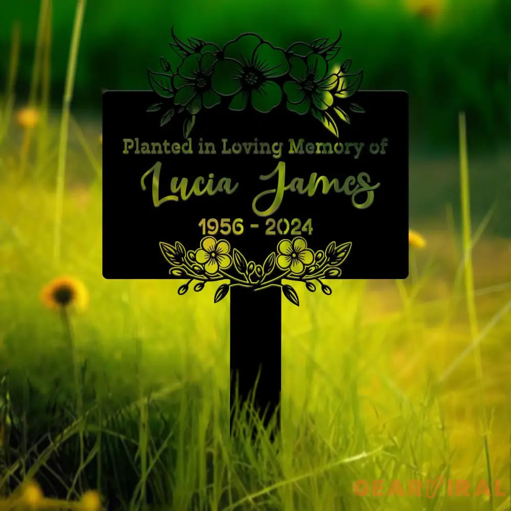 Custom Memorial Tree Sign With Stake Metal Memorial Marker Tree Plaque Marker Tree Garden Sign Metal Name Plate Tree