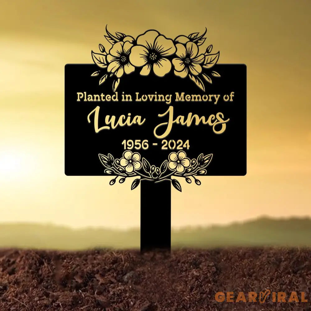 Custom Memorial Tree Sign With Stake Metal Memorial Marker Tree Plaque Marker Tree Garden Sign Metal Name Plate Tree