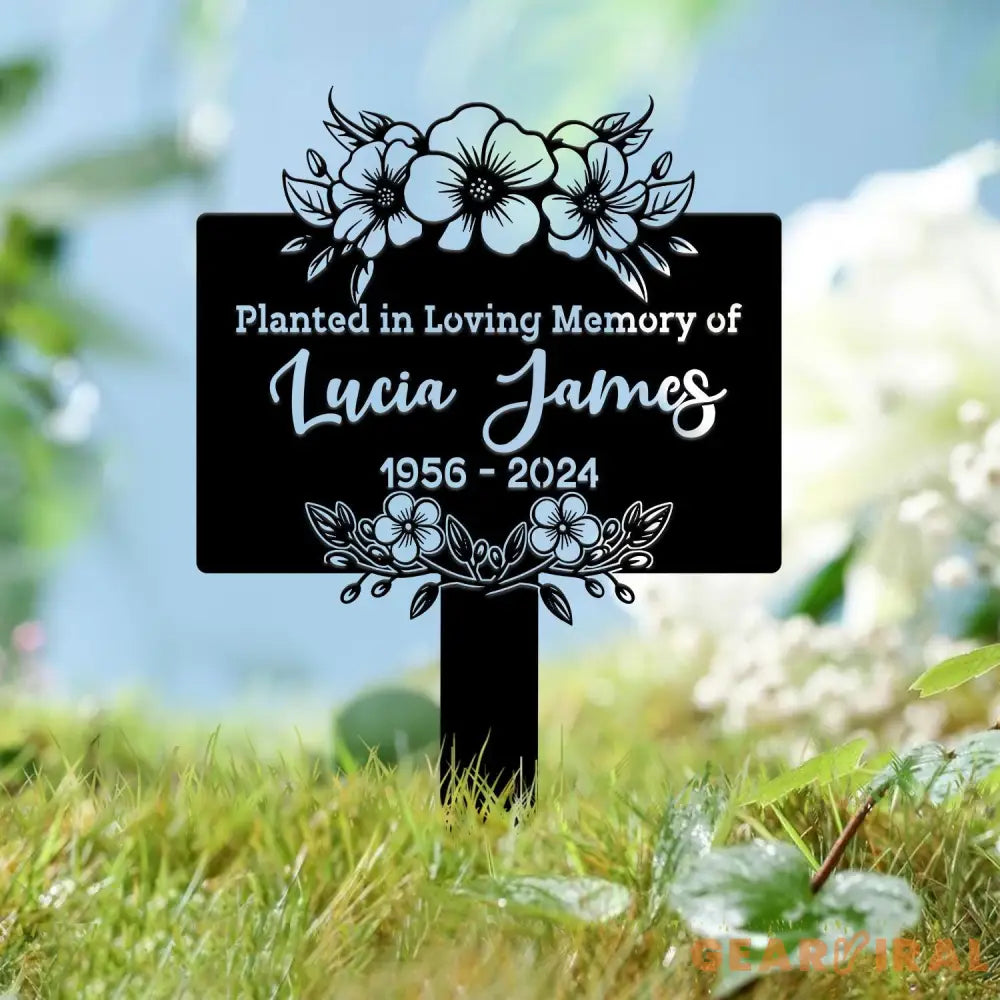 Custom Memorial Tree Sign With Stake Metal Memorial Marker Tree Plaque Marker Tree Garden Sign Metal Name Plate Tree