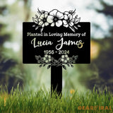 Custom Memorial Tree Sign With Stake Metal Memorial Marker Tree Plaque Marker Tree Garden Sign Metal Name Plate Tree