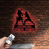 Custom Metal Boxing Medal Hanger Wall Decorative Art, Boxing Player Medal Hanger, Boxing Hanger Gifts, Metal Medal Display Awards Sign