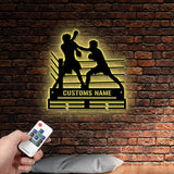 Custom Metal Boxing Medal Hanger Wall Decorative Art, Boxing Player Medal Hanger, Boxing Hanger Gifts, Metal Medal Display Awards Sign