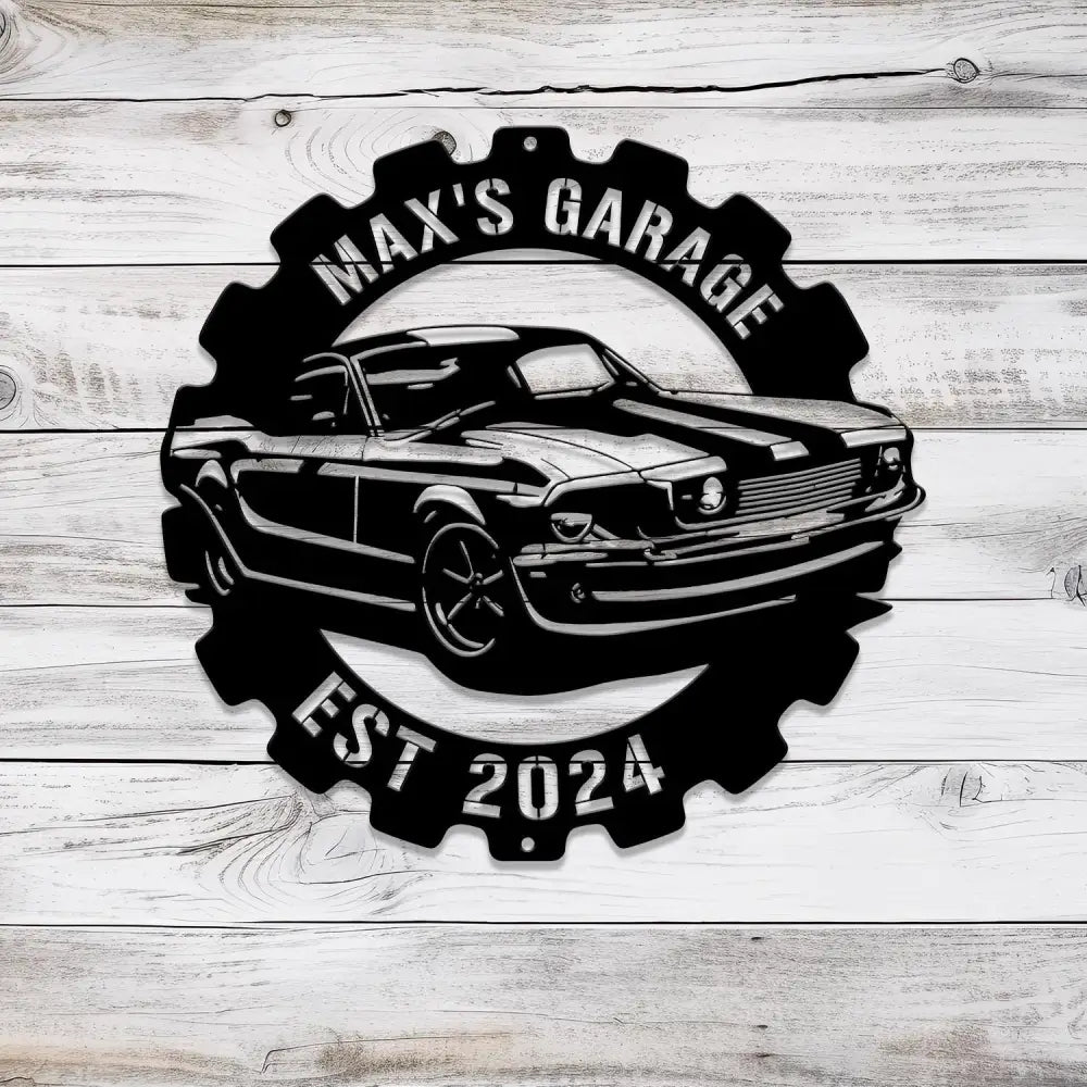 Custom Metal Car Garage Signs with Led Light Metal Car Sign Metal Garage Wall Art Dad’s Gift for Mechanic Men Cave Decor