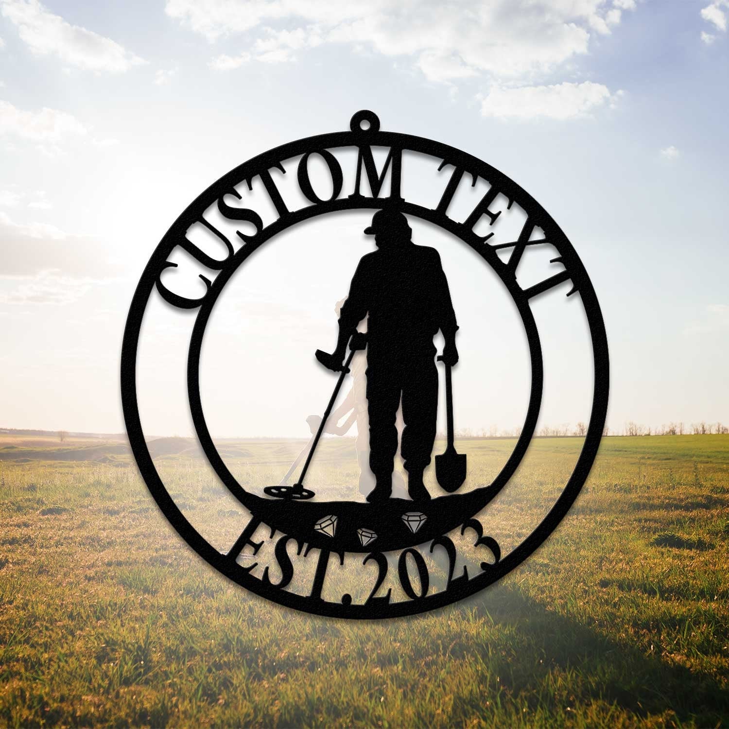 Custom Metal Detecting Sign with Led Light - Metal Detecting Gift - Metal Detector Wall Art - Detectorist Gift | GearViral