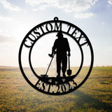 Custom Metal Detecting Sign with Led Light - Metal Detecting Gift - Metal Detector Wall Art - Detectorist Gift | GearViral