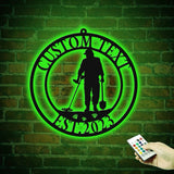 Custom Metal Detecting Sign with Led Light - Metal Detecting Gift - Metal Detector Wall Art - Detectorist Gift | GearViral