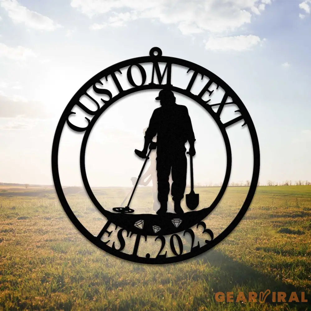 Custom Metal Detecting Sign with Led Light - Metal Detecting Gift - Metal Detector Wall Art - Detectorist Gift