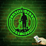 Custom Metal Detecting Sign with Led Light - Metal Detecting Gift - Metal Detector Wall Art - Detectorist Gift