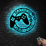 Custom Metal Gaming Sign with Led Light - Game Controller Metal Wall Art - Game Room Decor - Gamer Name Sign | GearViral