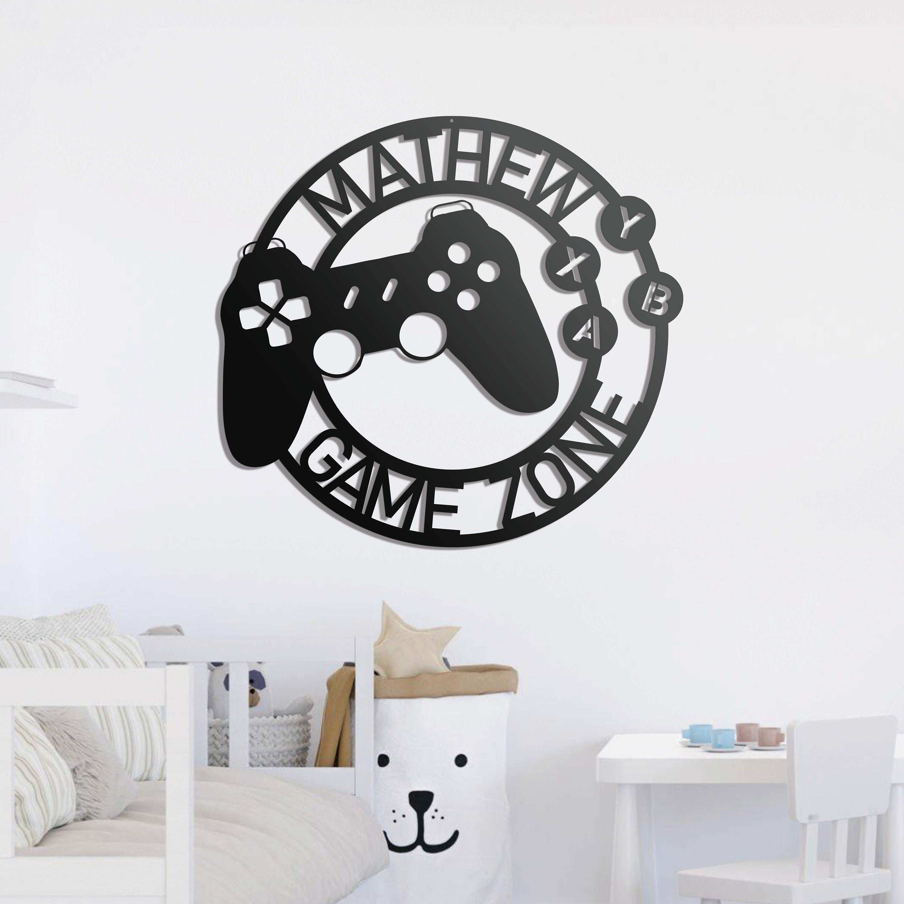 Custom Metal Gaming Sign with Led Light - Game Controller Metal Wall Art - Game Room Decor - Gamer Name Sign | GearViral