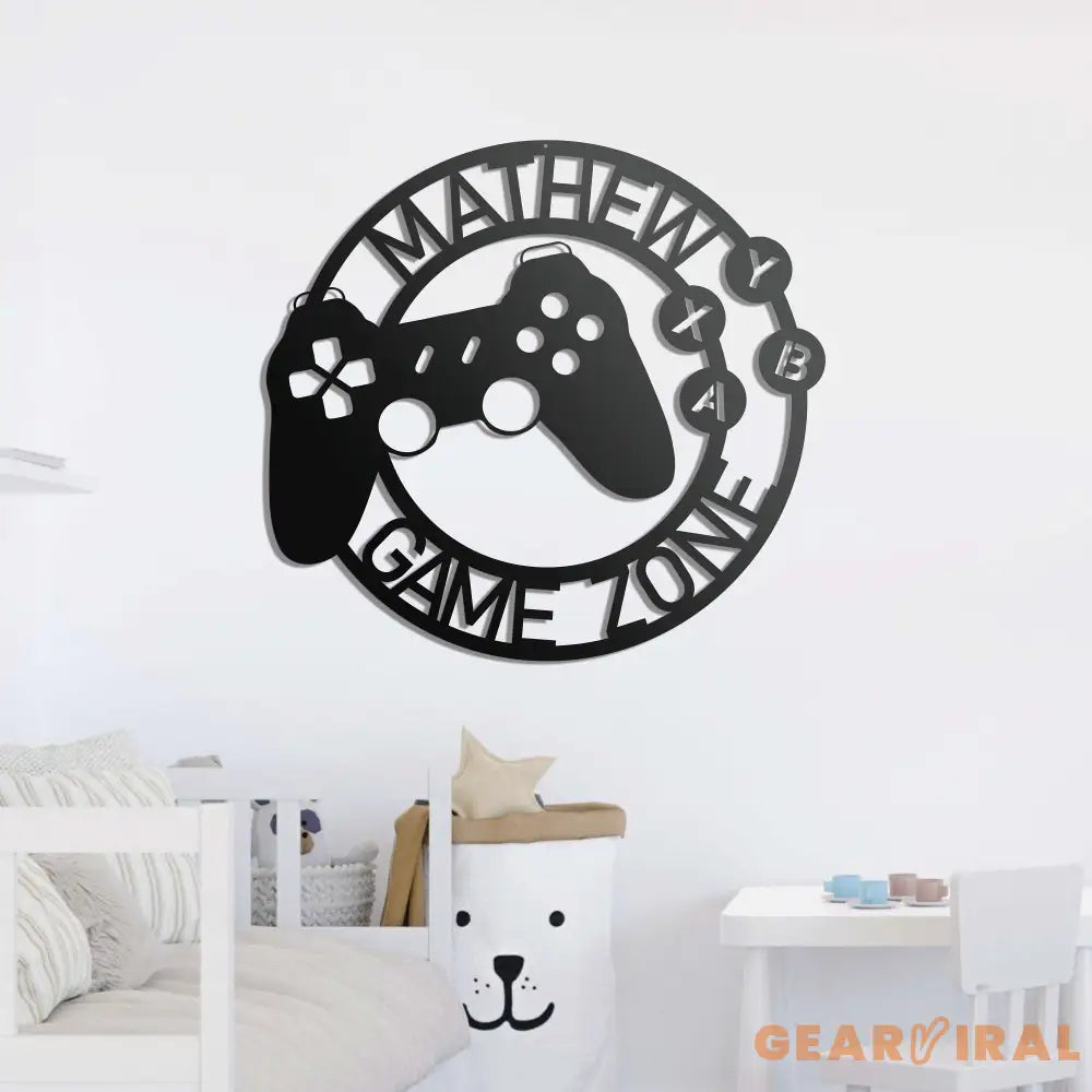 Custom Metal Gaming Sign with Led Light - Game Controller Metal Wall Art - Game Room Decor - Gamer Name Sign | GearViral
