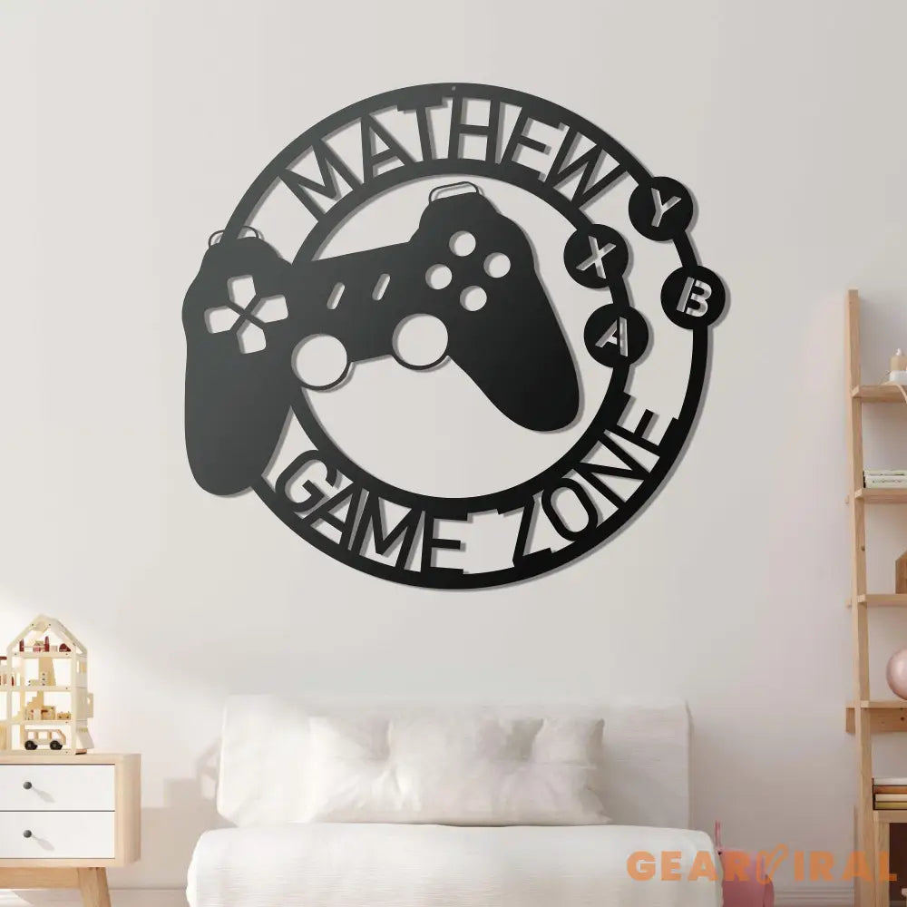 Custom Metal Gaming Sign with Led Light - Game Controller Metal Wall Art - Game Room Decor - Gamer Name Sign | GearViral