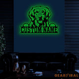 Custom Metal Golden Retriever Sign Golden Retriever Family Name Gift Gift For Dog Lover Dog Monogram Metal Sign Dog Mom