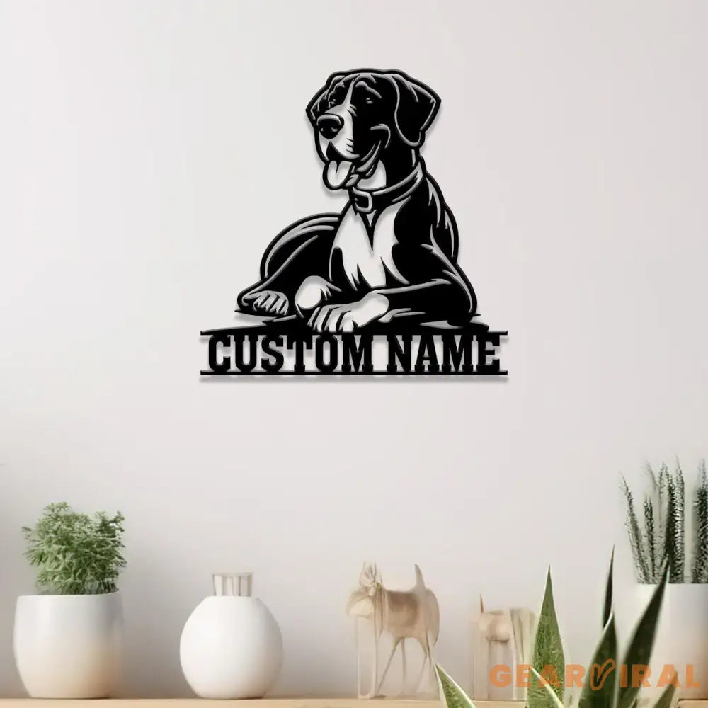 Custom Metal Great Dane Sign with Led Light Great Dane Dog Name Gift Gift For Dog Lover Dog Monogram Metal Sign Dog Mom