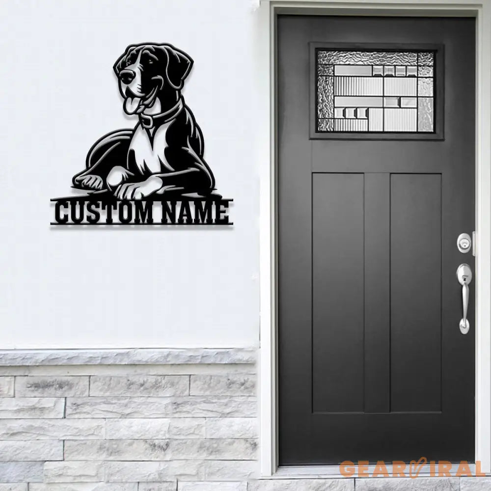 Custom Metal Great Dane Sign with Led Light Great Dane Dog Name Gift Gift For Dog Lover Dog Monogram Metal Sign Dog Mom