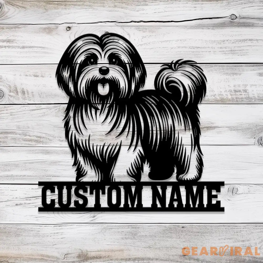 Custom Metal Havanese Sign Havanese Family Name Gift Gift For Dog Lover Dog Monogram Metal Sign Dog Mom Gifts Havanese
