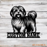 Custom Metal Havanese Sign Havanese Family Name Gift Gift For Dog Lover Dog Monogram Metal Sign Dog Mom Gifts Havanese
