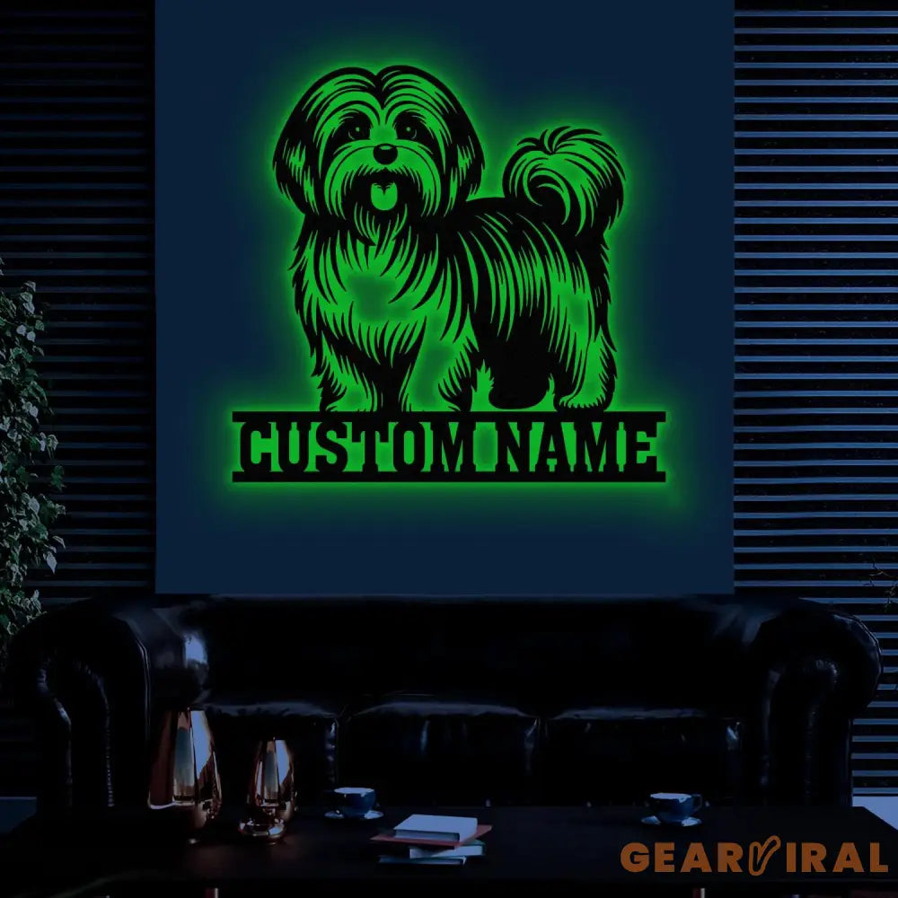 Custom Metal Havanese Sign Havanese Family Name Gift Gift For Dog Lover Dog Monogram Metal Sign Dog Mom Gifts Havanese