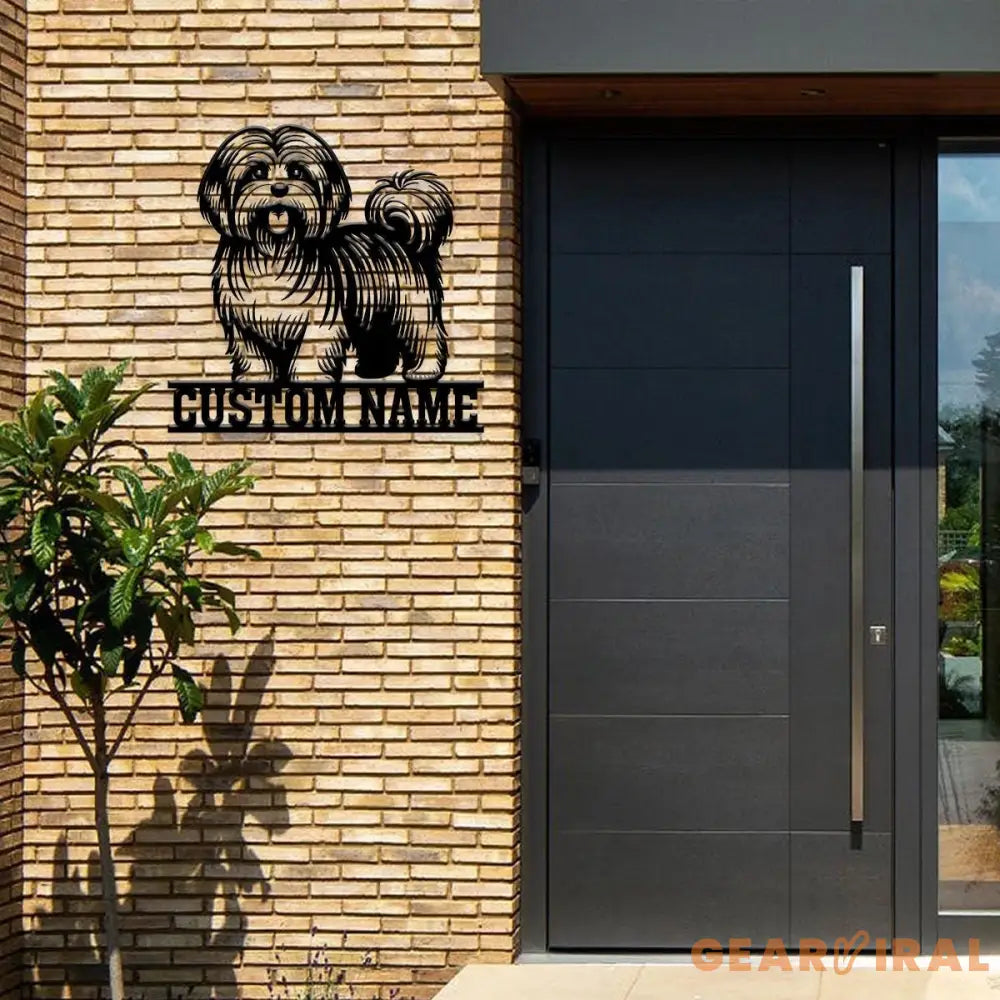 Custom Metal Havanese Sign Havanese Family Name Gift Gift For Dog Lover Dog Monogram Metal Sign Dog Mom Gifts Havanese