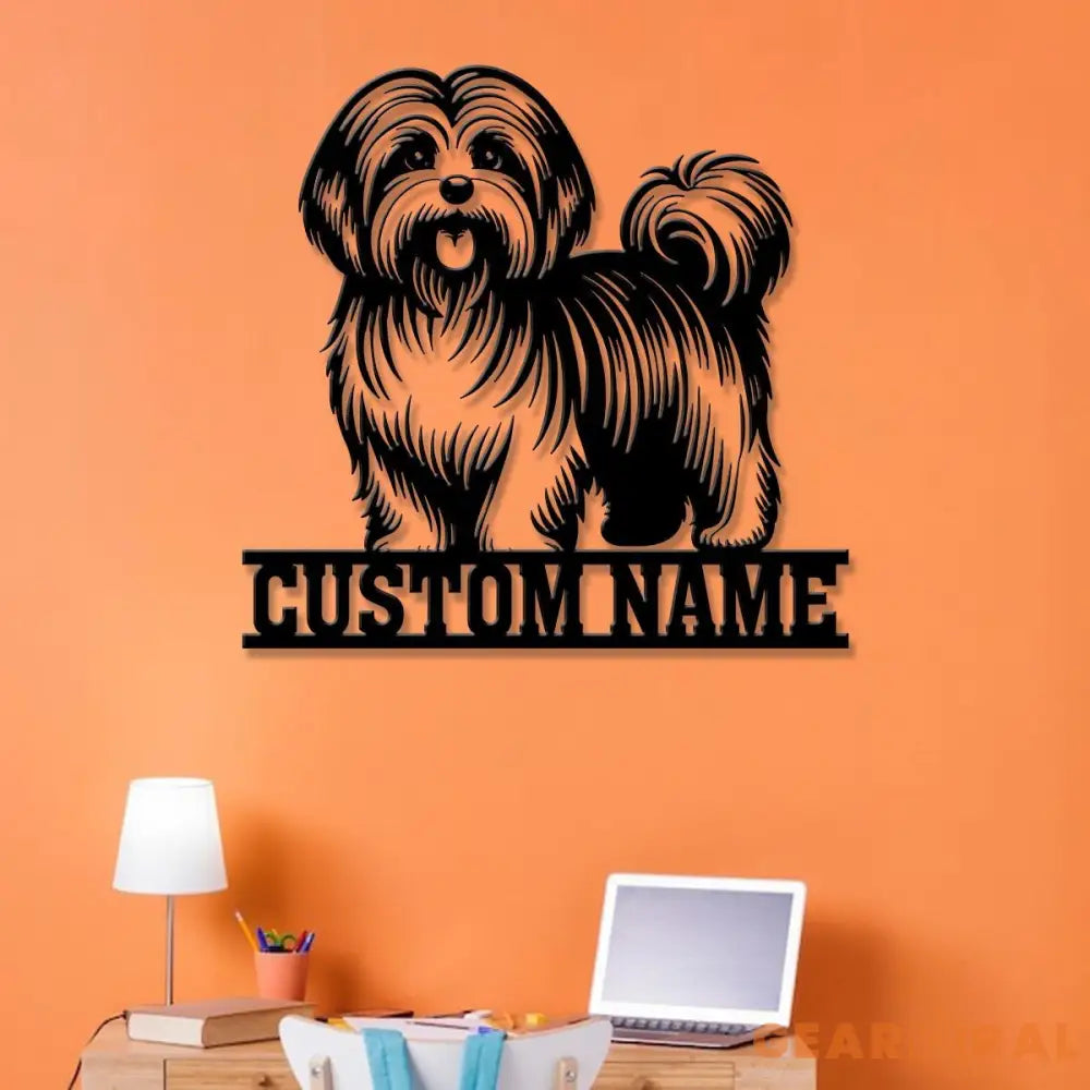 Custom Metal Havanese Sign Havanese Family Name Gift Gift For Dog Lover Dog Monogram Metal Sign Dog Mom Gifts Havanese
