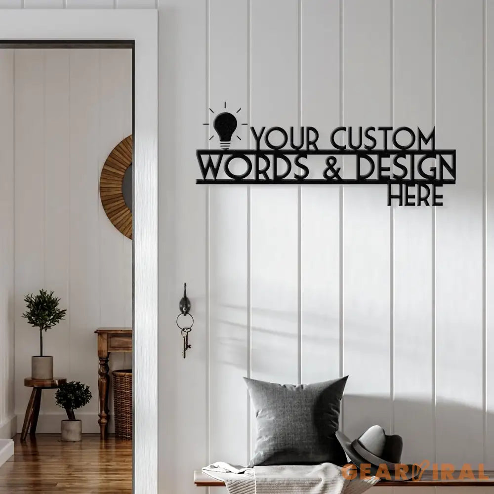 Custom Metal Sign Custom Sign Custom Metal Words Personalized Sign Your Custom Text Your Text Here Personalized Metal