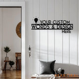 Custom Metal Sign Custom Sign Custom Metal Words Personalized Sign Your Custom Text Your Text Here Personalized Metal