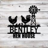 Custom Metal Signs Chicken Coop Sign Personalized Chicken Farm Sign Farm Coop Sign Family Name Chicken Coop Sign Hen