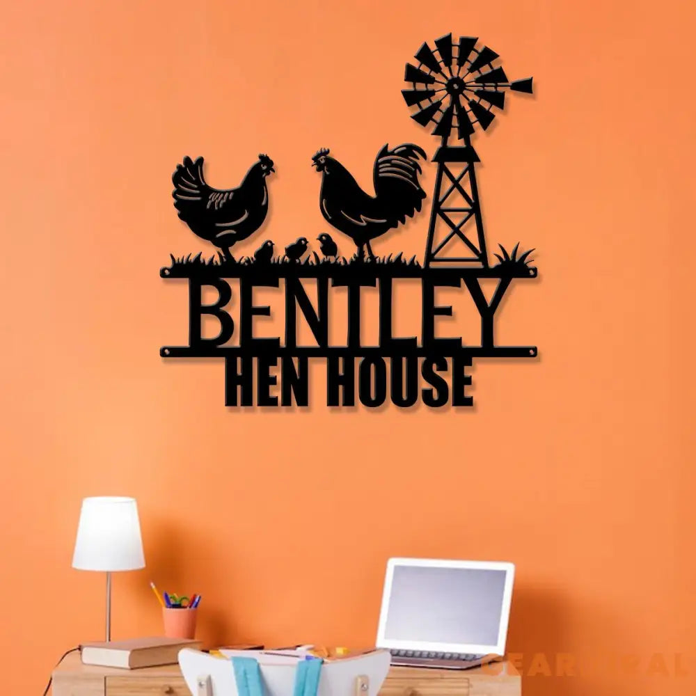 Custom Metal Signs Chicken Coop Sign Personalized Chicken Farm Sign Farm Coop Sign Family Name Chicken Coop Sign Hen