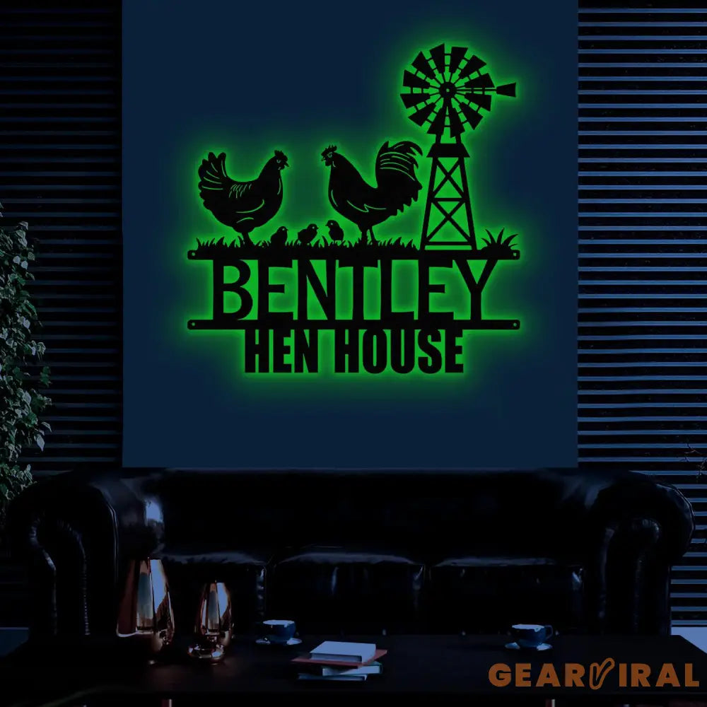 Custom Metal Signs Chicken Coop Sign Personalized Chicken Farm Sign Farm Coop Sign Family Name Chicken Coop Sign Hen