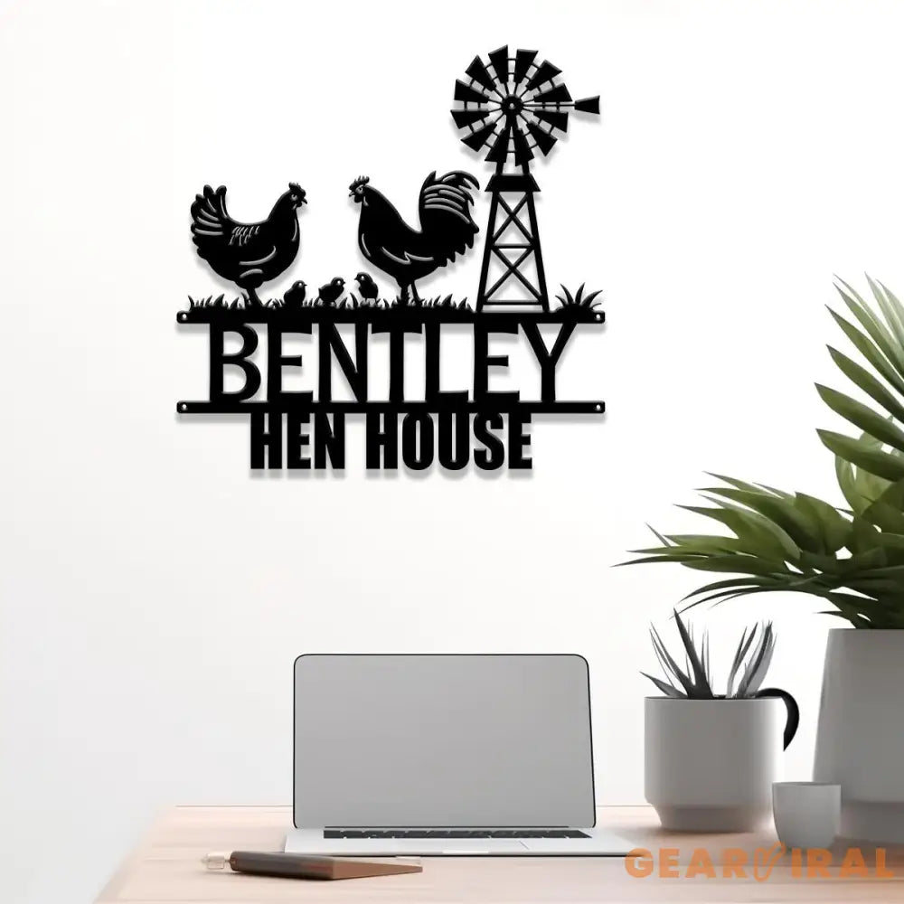Custom Metal Signs Chicken Coop Sign Personalized Chicken Farm Sign Farm Coop Sign Family Name Chicken Coop Sign Hen