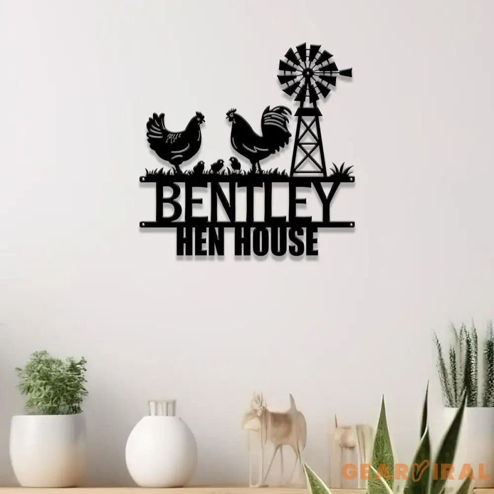 Custom Metal Signs Chicken Coop Sign Personalized Chicken Farm Sign Farm Coop Sign Family Name Chicken Coop Sign Hen