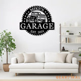Custom Metal Truck Garage Signs with Led Light Man Cave Named Wall Art Deco Metal Garage Wall Art Dad’s Gift for