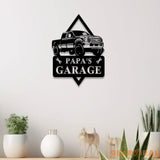 Custom Metal Truck Garage Signs with Led Light Man Cave Named Wall Art Deco Metal Garage Wall Art Dad’s Gift for
