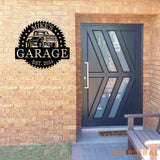 Custom Metal Truck Garage Signs with Led Light Man Cave Named Wall Art Deco Metal Garage Wall Art Dad’s Gift for