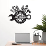 Custom Metal Truck Garage Signs with Led Light Man Cave Named Wall Art Deco Metal Garage Wall Art Dad’s Gift for