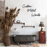 Custom Metal Words Script 3 | Your Custom Text | Custom Name Script Metal Sign | Personalized Wall Decor | Housewarming